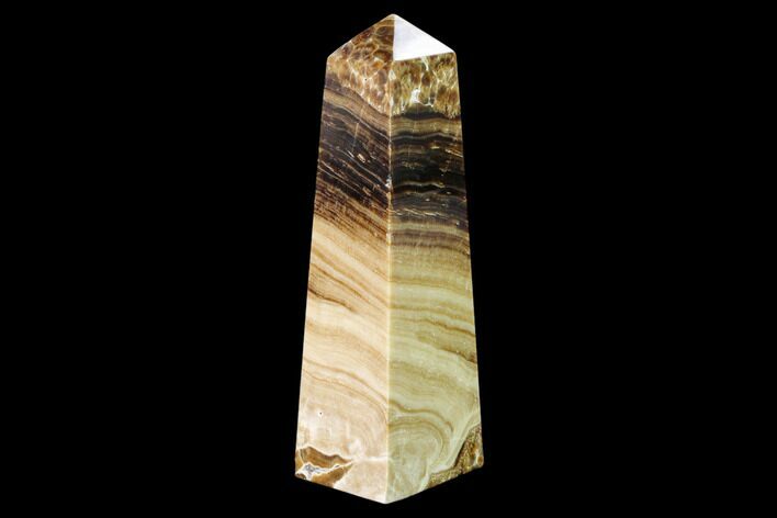 Polished Chocolate Calcite Tower - Pakistan #149508